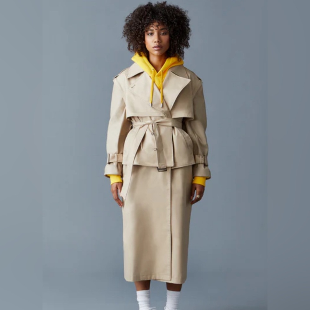 ⭐️NWT🏷 MACKAGE MCKENNA 4in1 TRENCH BEIGE size S